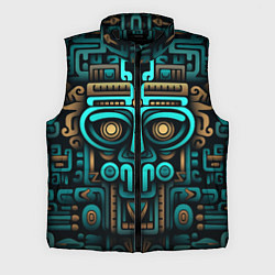 Мужской жилет Орнамент в ацтекском стиле, цвет: 3D-черный