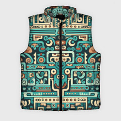 Мужской жилет Абстрактный паттерн в ацтекском стиле