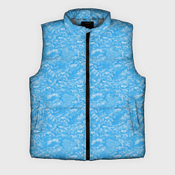 Мужской жилет Зимний снежный паттерн, цвет: 3D-светло-серый