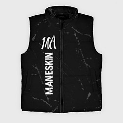 Мужской жилет Maneskin glitch на темном фоне по-вертикали, цвет: 3D-черный