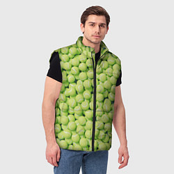 Мужской жилет Много теннисных мячей, цвет: 3D-черный — фото 2