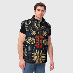 Мужской жилет Узор в славянском стиле, цвет: 3D-светло-серый — фото 2