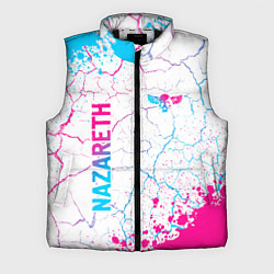 Мужской жилет Nazareth neon gradient style вертикально, цвет: 3D-черный