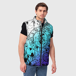 Мужской жилет Часы время градиент, цвет: 3D-черный — фото 2