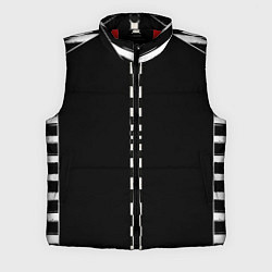 Мужской жилет Иллюзия заполненного пространства черный клетка и, цвет: 3D-красный