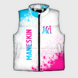 Мужской жилет Maneskin neon gradient style вертикально, цвет: 3D-черный