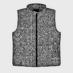 Мужской жилет Чёрные и белые узоры, цвет: 3D-светло-серый