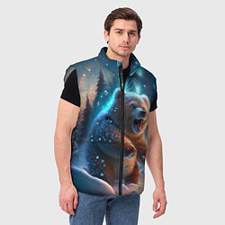 Мужской жилет Полярный мишка, цвет: 3D-светло-серый — фото 2