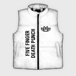 Мужской жилет Five Finger Death Punch glitch на светлом фоне вер, цвет: 3D-черный
