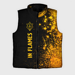 Мужской жилет In Flames - gold gradient по-вертикали, цвет: 3D-черный