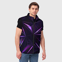 Мужской жилет Фиолетовый хрусталь, цвет: 3D-черный — фото 2