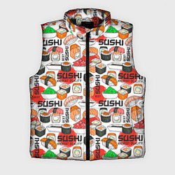 Мужской жилет Best sushi, цвет: 3D-черный
