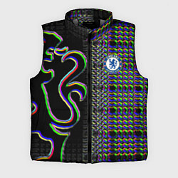 Мужской жилет Chelsea fc glitch, цвет: 3D-светло-серый