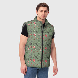 Мужской жилет Goblincore - паттерн, цвет: 3D-светло-серый — фото 2