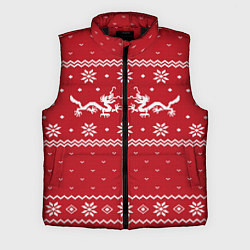 Мужской жилет Новогодний свитер с драконами