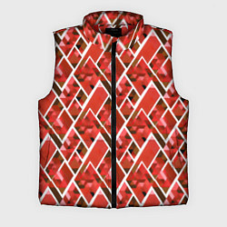 Мужской жилет Красные треугольники, цвет: 3D-красный