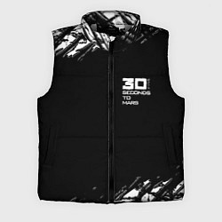 Мужской жилет Thirty seconds to mars штрихи бенд, цвет: 3D-светло-серый