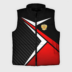 Мужской жилет Russia - black and red, цвет: 3D-черный