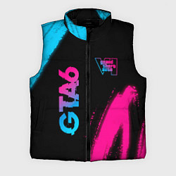 Мужской жилет GTA6 - neon gradient вертикально