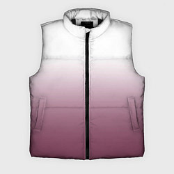 Мужской жилет Туманный градиент бело-бордовый, цвет: 3D-черный