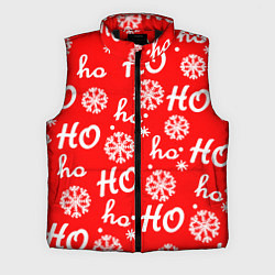 Мужской жилет Падающие снежинки, цвет: 3D-черный