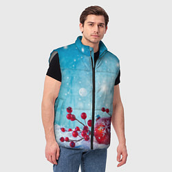 Мужской жилет Сhristmas toys, цвет: 3D-светло-серый — фото 2
