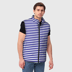 Мужской жилет Тельняшка моряка, цвет: 3D-черный — фото 2