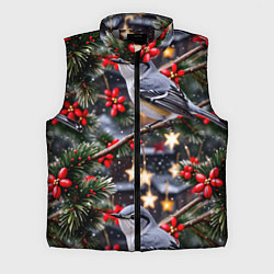 Мужской жилет Рождественская птица пересмешник
