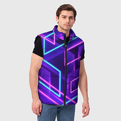 Мужской жилет Neon Geometric, цвет: 3D-черный — фото 2