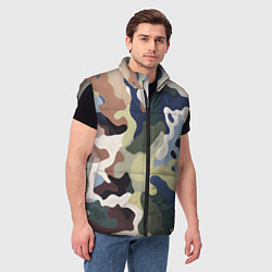 Мужской жилет Камуфляж милитари, цвет: 3D-светло-серый — фото 2
