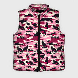 Мужской жилет Камуфляжные розовые котики