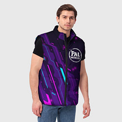 Мужской жилет Palworld neon gaming, цвет: 3D-черный — фото 2