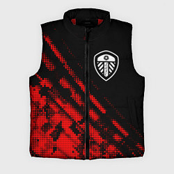 Мужской жилет Leeds United sport grunge, цвет: 3D-красный