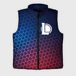 Мужской жилет League of Legends неоновые соты, цвет: 3D-черный