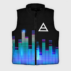 Мужской жилет Thirty Seconds to Mars эквалайзер, цвет: 3D-черный