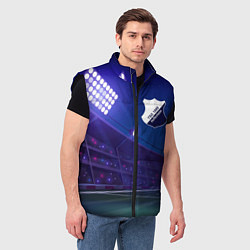 Мужской жилет Hoffenheim ночное поле, цвет: 3D-черный — фото 2