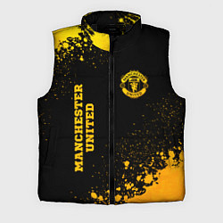 Мужской жилет Manchester United - gold gradient вертикально
