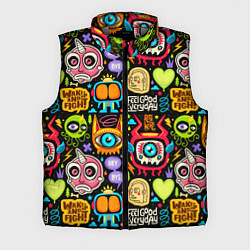 Мужской жилет Feel good every day motivation monsters pattern