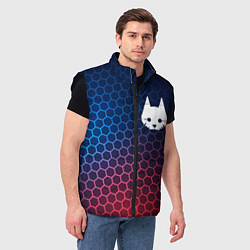 Мужской жилет Stray неоновые соты, цвет: 3D-черный — фото 2