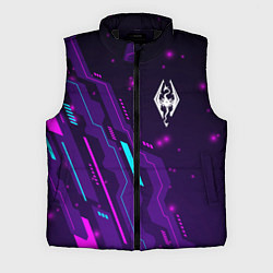 Мужской жилет Skyrim neon gaming, цвет: 3D-черный