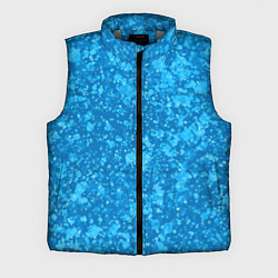 Мужской жилет Ярко-голубой абстракция космический