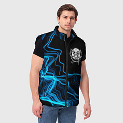 Мужской жилет Motorhead sound wave, цвет: 3D-черный — фото 2
