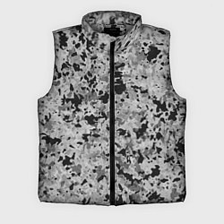 Мужской жилет Чёрно-серый абстракция пятна, цвет: 3D-светло-серый