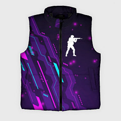 Мужской жилет Counter Strike neon gaming, цвет: 3D-черный