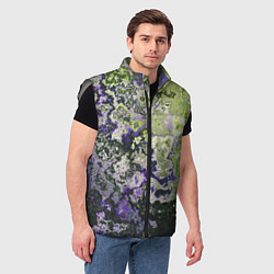 Мужской жилет Абстрактный эффект ржавчины, цвет: 3D-светло-серый — фото 2