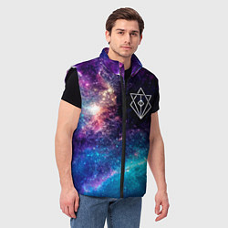 Мужской жилет In Flames space rock, цвет: 3D-черный — фото 2