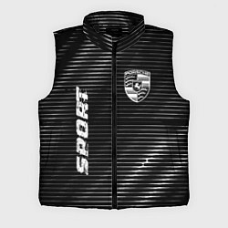 Мужской жилет Porsche sport metal, цвет: 3D-черный