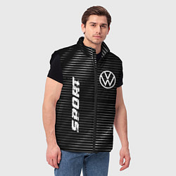 Мужской жилет Volkswagen sport metal, цвет: 3D-черный — фото 2