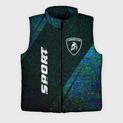 Мужской жилет Lamborghini sport glitch blue