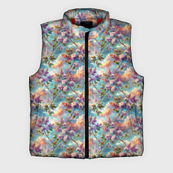 Мужской жилет Объемная сирень паттерн